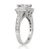 3.13ct Princess Cut Diamond Engagement Ring