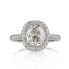 3.94ct Antique Cushion Brilliant Diamond Engagement Ring