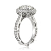 3.94ct Antique Cushion Brilliant Diamond Engagement Ring