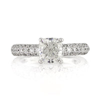 2.82ct Cushion Cut Diamond Engagement Ring