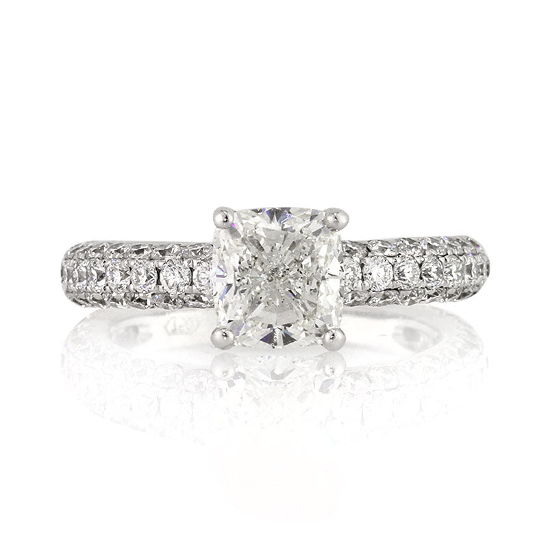 2.82ct Cushion Cut Diamond Engagement Ring