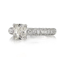 2.82ct Cushion Cut Diamond Engagement Ring