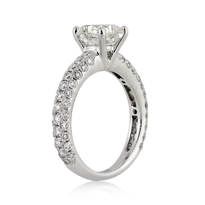 2.82ct Cushion Cut Diamond Engagement Ring