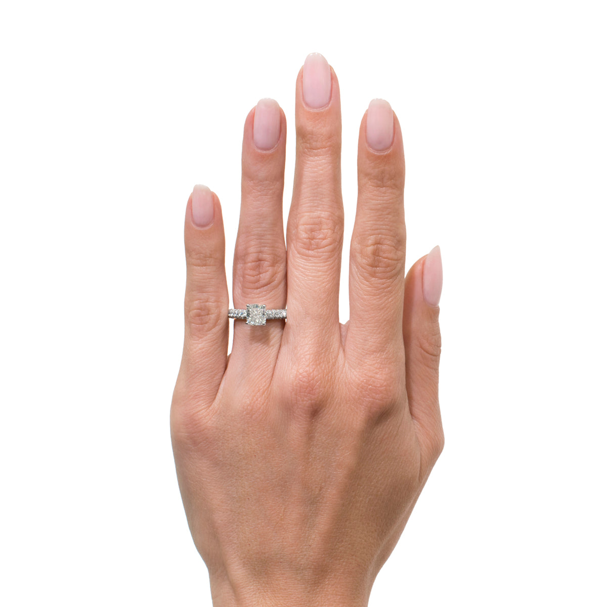 2.82ct Cushion Cut Diamond Engagement Ring