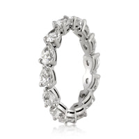 2.30ct Pear Shaped Diamond Eternity Band in Platinum