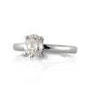 1.00ct Oval Cut Diamond Solitaire Engagement Ring