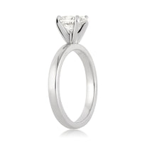 1.00ct Oval Cut Diamond Solitaire Engagement Ring