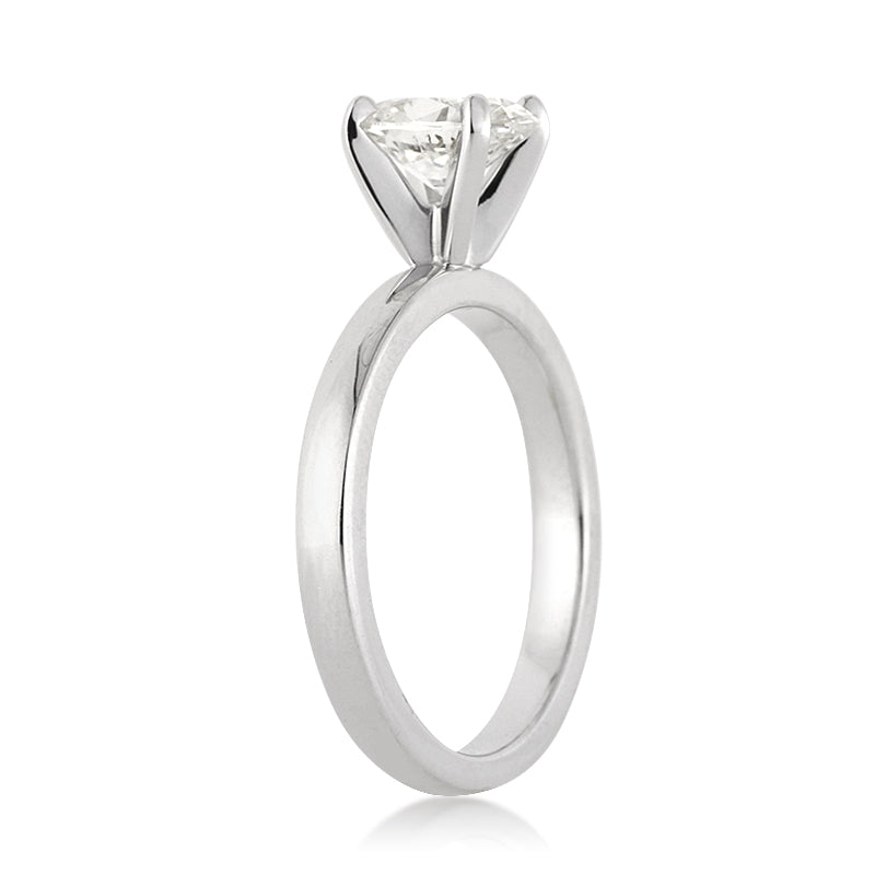 1.00ct Oval Cut Diamond Solitaire Engagement Ring
