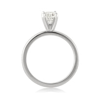 1.00ct Oval Cut Diamond Solitaire Engagement Ring