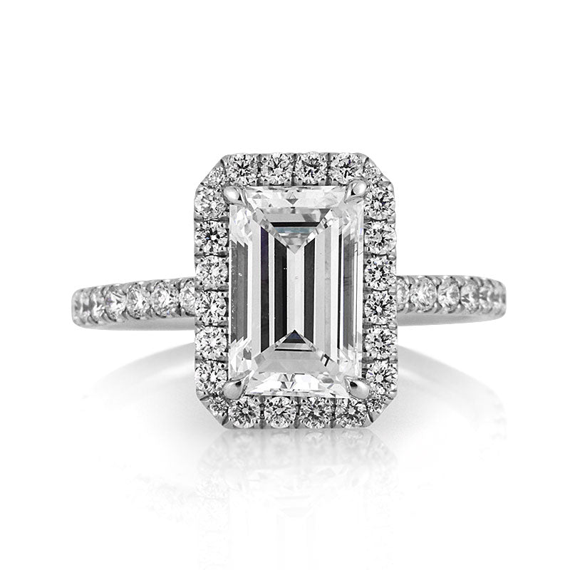 2.86ct Emerald Cut Diamond Engagement Ring