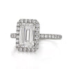 2.86ct Emerald Cut Diamond Engagement Ring