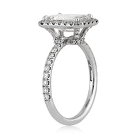 2.86ct Emerald Cut Diamond Engagement Ring