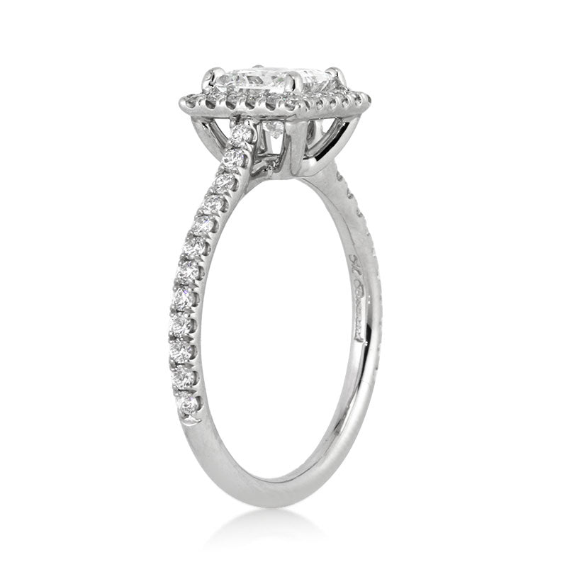 1.45ct Princess Cut Diamond Engagement Ring