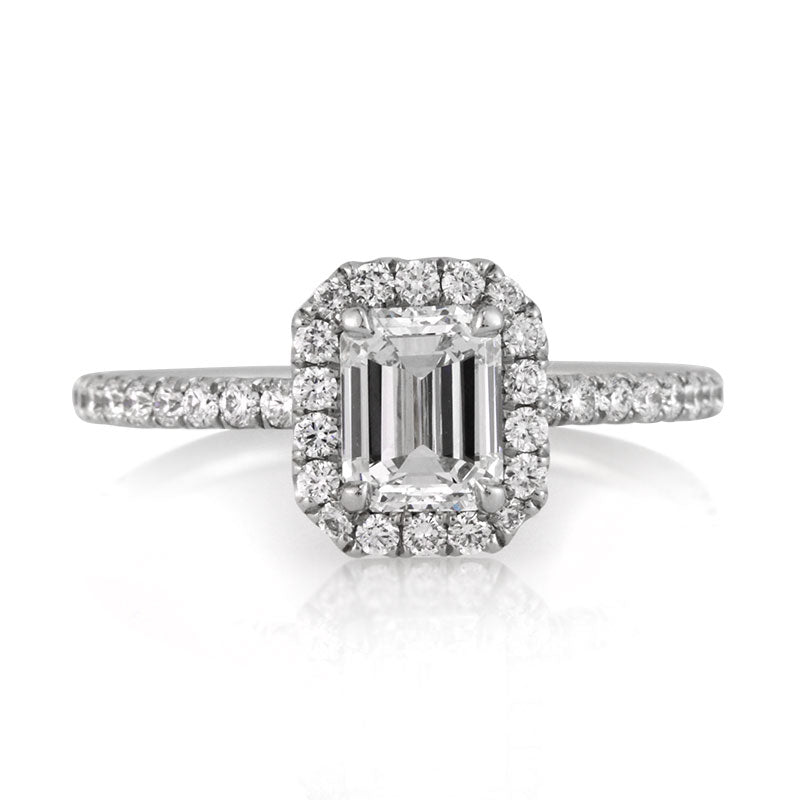 1.60ct Emerald Cut Diamond Engagement Ring