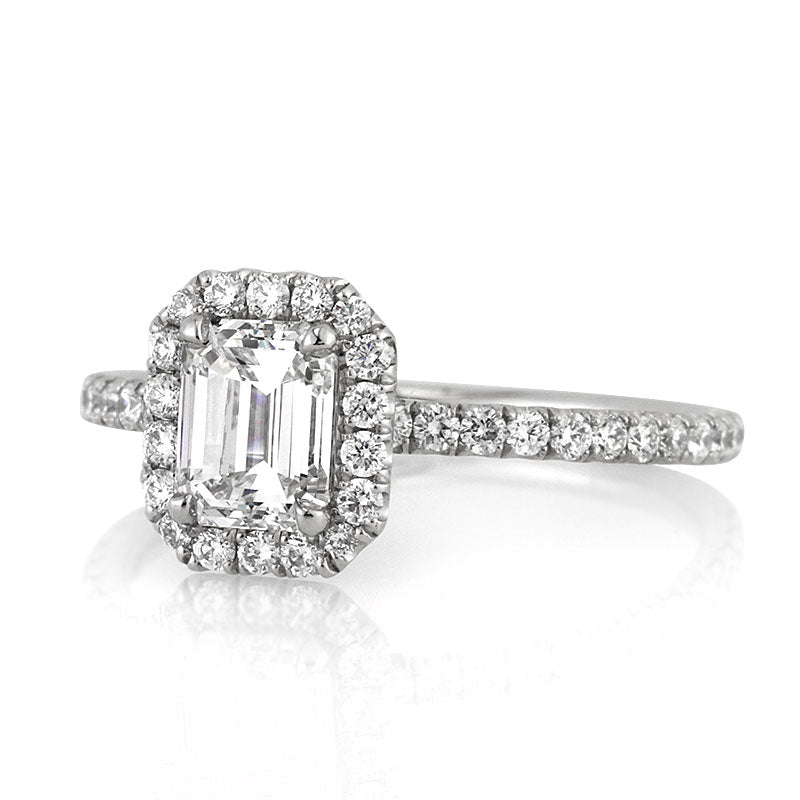 1.60ct Emerald Cut Diamond Engagement Ring