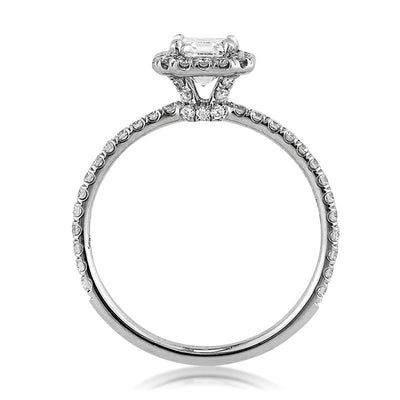 1.60ct Emerald Cut Diamond Engagement Ring