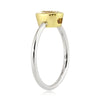 1.06ct Fancy Light Yellow Oval Cut Diamond Engagement Ring