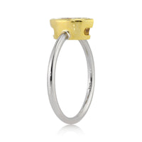 1.01ct Fancy Light Yellow Marquise Cut Diamond Engagement Ring