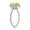 1.57ct Fancy Light Yellow Pear Shaped Diamond Engagement Ring