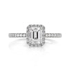 1.26ct Emerald Cut Diamond Engagement Ring