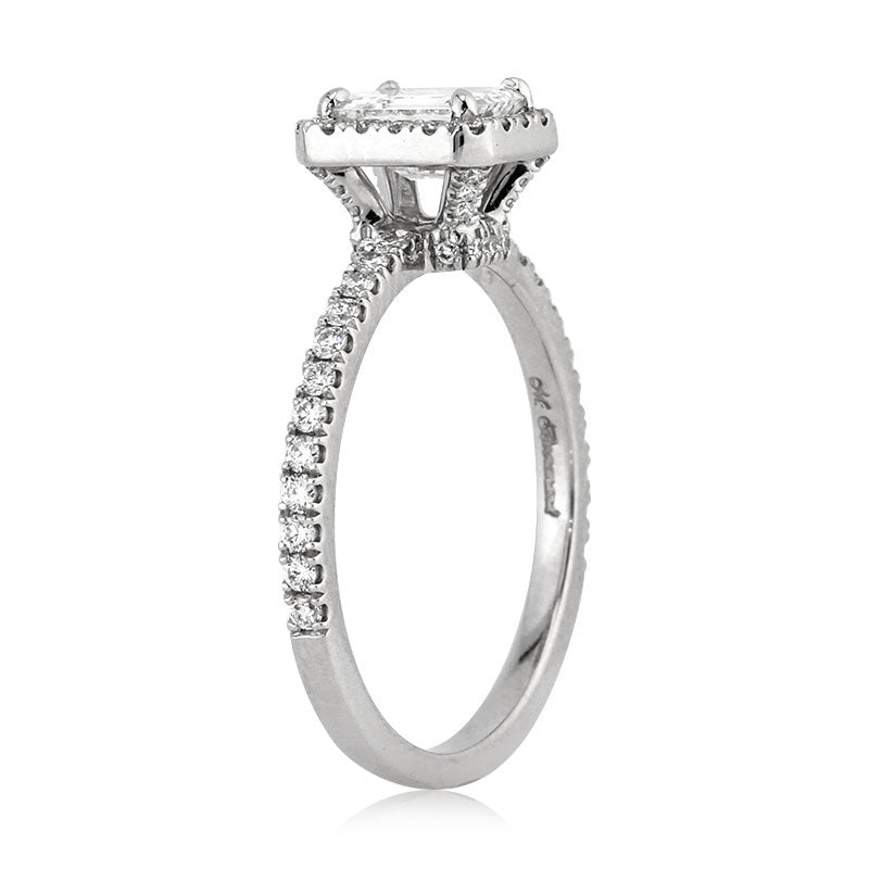 1.26ct Emerald Cut Diamond Engagement Ring