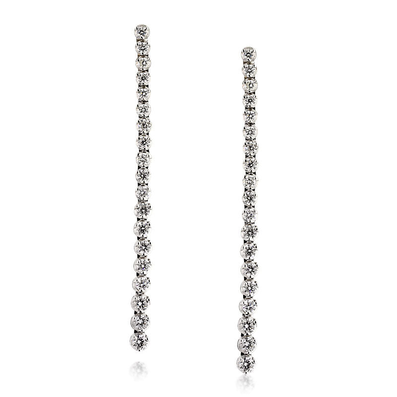 2.75ct Round Brilliant Cut Diamond Earrings