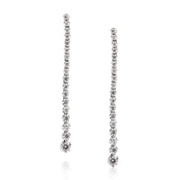 3.04ct Round Brilliant Cut Diamond Earrings