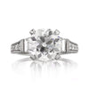 5.60ct Antique European Round Cut Diamond Engagement Ring