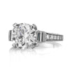 5.60ct Antique European Round Cut Diamond Engagement Ring