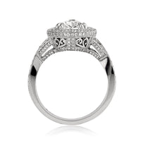 3.14ct Pear Shaped Diamond Engagement Ring