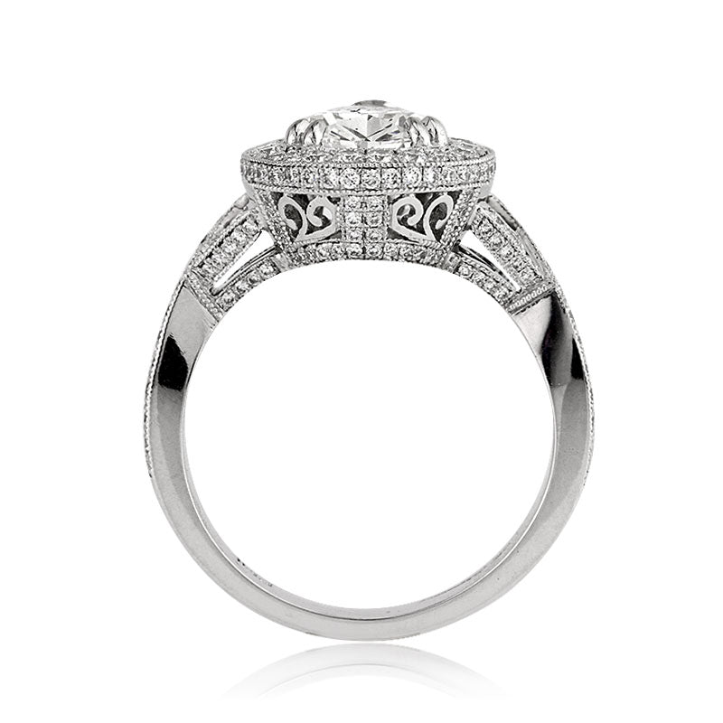 3.14ct Pear Shaped Diamond Engagement Ring