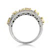 2.03ct Fancy Yellow and White Diamond Right-Hand Ring