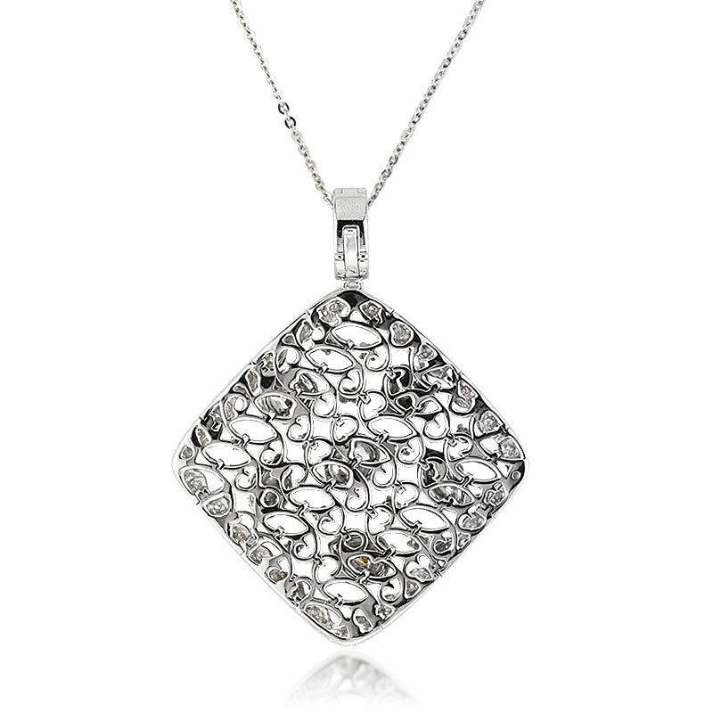 3.18ct Fancy Yellow and White Diamond Pendant