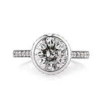 4.01ct Round Brilliant Cut Diamond Engagement Ring