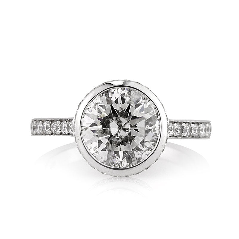 4.01ct Round Brilliant Cut Diamond Engagement Ring