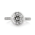 4.01ct Round Brilliant Cut Diamond Engagement Ring