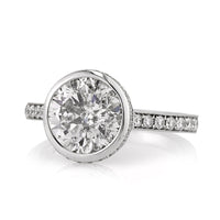 4.01ct Round Brilliant Cut Diamond Engagement Ring