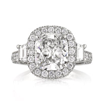 3.90ct Cushion Cut Diamond Engagement Anninversary Ring