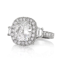 3.90ct Cushion Cut Diamond Engagement Anninversary Ring
