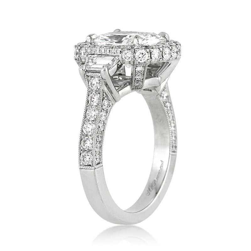 3.90ct Cushion Cut Diamond Engagement Anninversary Ring
