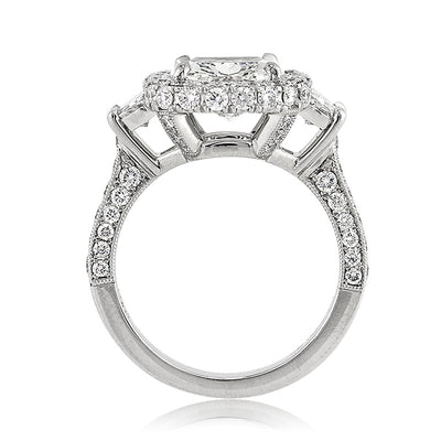 3.90ct Cushion Cut Diamond Engagement Anninversary Ring