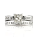 2.75ct Princess Cut Diamond Wedding Ring Set
