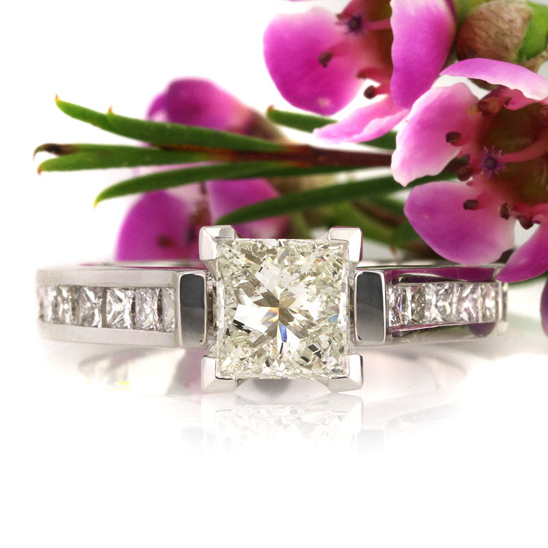 2.75ct Princess Cut Diamond Wedding Ring Set
