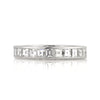 2.90ct Carré Cut Diamond Eternity Band in Platinum