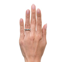 2.90ct Carré Cut Diamond Eternity Band in Platinum