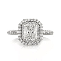 1.80ct Radiant Cut Diamond Engagement Ring