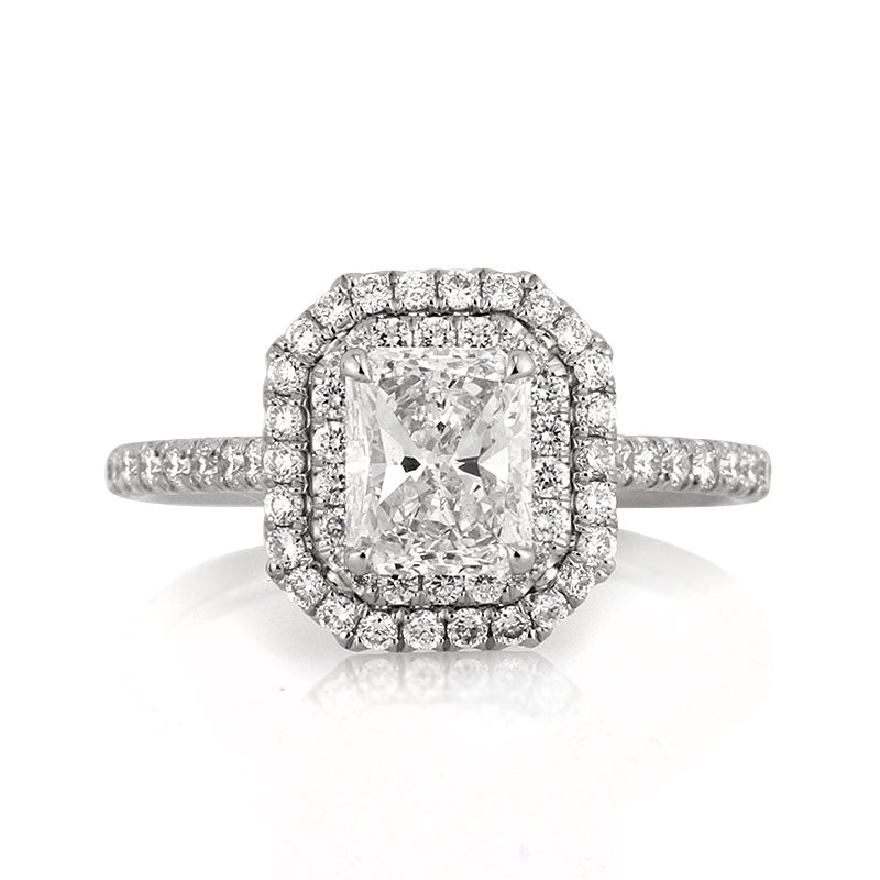 1.80ct Radiant Cut Diamond Engagement Ring