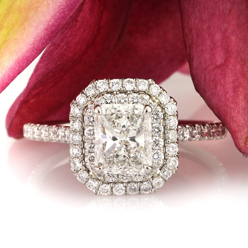 1.80ct Radiant Cut Diamond Engagement Ring