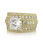 4.74ct Princess Cut Diamond Engagement Ring