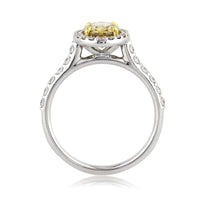 2.05ct Fancy Dark Brown Yellow Oval Cut Diamond Engagement Ring